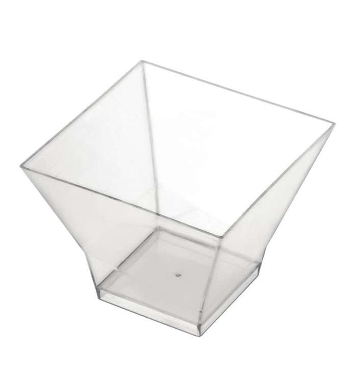 Plastic PS proefbeker "Pagoda" transparant 65ml (500 stuks) Plastic PS proefbeker "Pagoda" transparant 65ml (500 stuks)