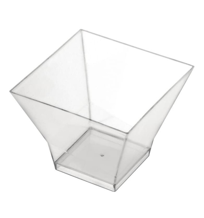 Plastic PS proefbeker "Pagoda" transparant 90 ml (500 stuks) Plastic PS proefbeker "Pagoda" transparant 90 ml (500 stuks)