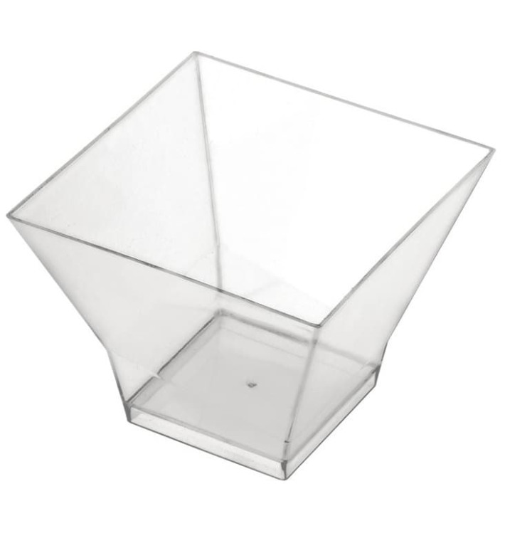 Plastic PS proefbeker "Pagoda" transparant 120ml (25 stuks) Plastic PS proefbeker "Pagoda" transparant 120ml (25 stuks)