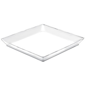 Proeving dienblad PS medium maat wit 13x13 cm (12 stuks) 