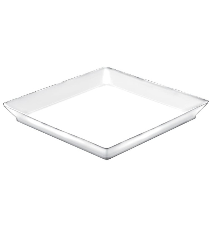 Proeving dienblad PS medium maat wit 13x13 cm (12 stuks) Proeving dienblad PS medium maat wit 13x13 cm (12 stuks)
