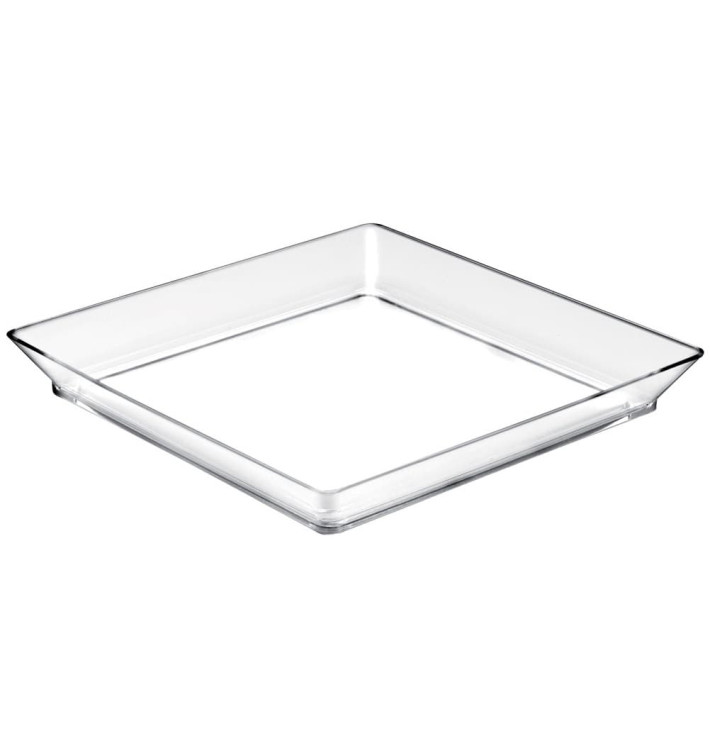 Proeving dienblad PS medium maat transparant 13x13 cm (192 stuks) Proeving dienblad PS medium maat transparant 13x13 cm (192 stuks)