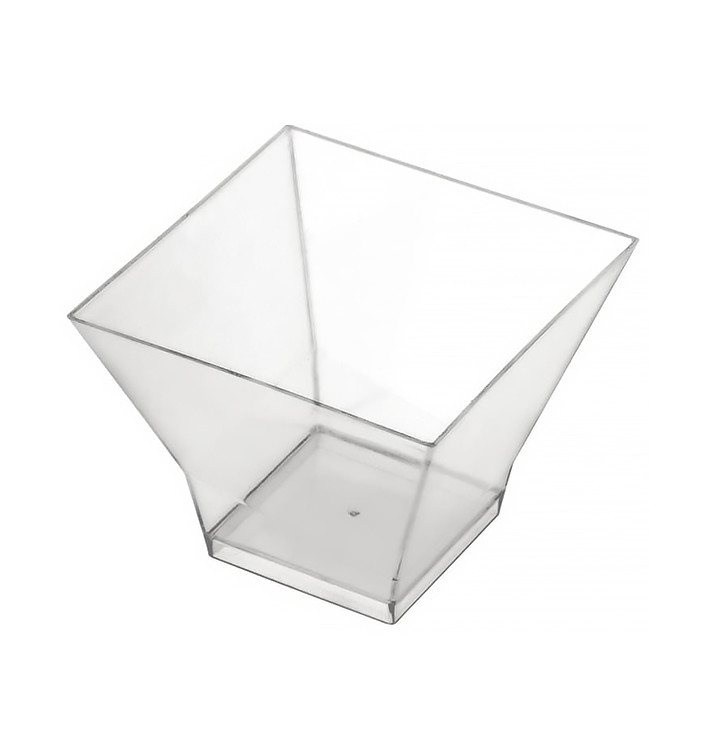Proeving plastic kom PS "Pagoda" medium maat transparant 200 ml (12 stuks) Proeving plastic kom PS "Pagoda" medium maat transparant 200 ml (12 stuks)