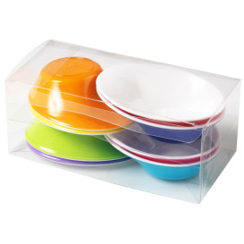 Plastic Kom PS "Sodo" wit en Multicolof 50 ml (160 stuks)