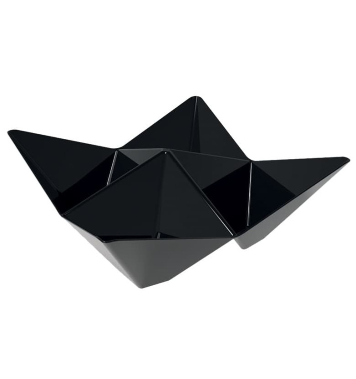 Proeving plastic kom PS "ofigami" zwart 10,3x10,3cm (25 stuks) Proeving plastic kom PS "ofigami" zwart 10,3x10,3cm (25 stuks)