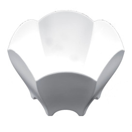 Proeving plastic kom PS "Tulip" wit 70 ml (25 stuks) 