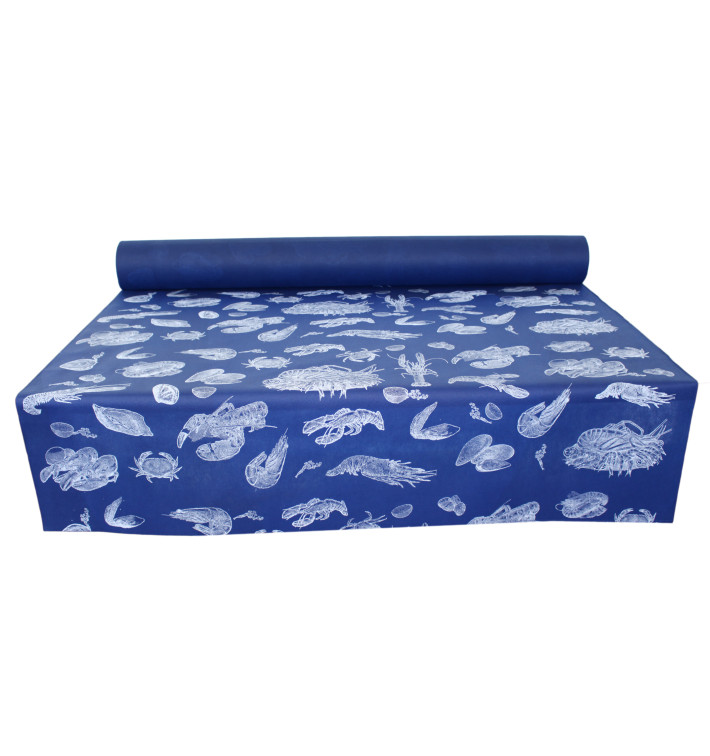 Novotex Tafelkleed rol blauw "Marisco" P40cm 1,2x50m (1 stuk) Novotex Tafelkleed rol blauw "Marisco" P40cm 1,2x50m (1 stuk)