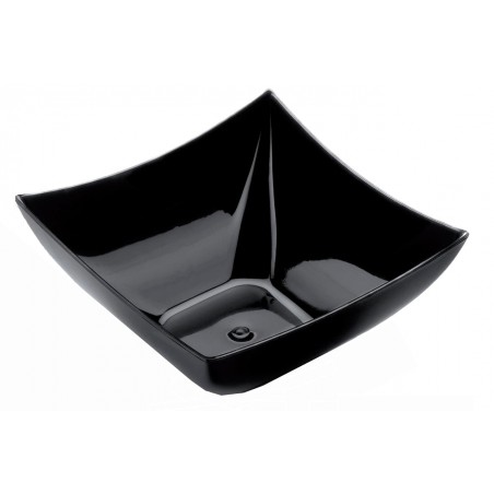 Herbruikbaar Proeving Kom PS Vierkant zwart 90ml 7,5x7,5cm (500 stuks)