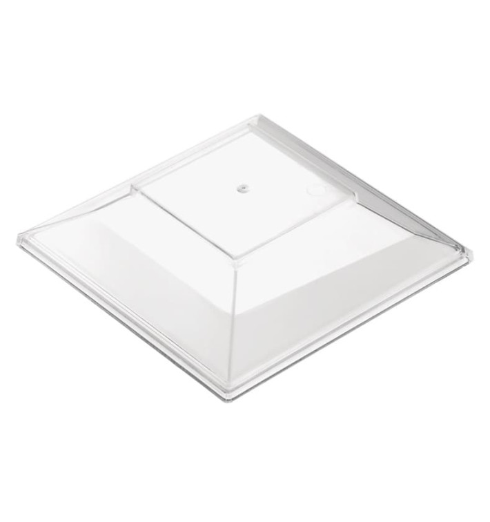 Plastic Deksel voor Proeving Kom PS "Pagoda" medium maat transparant 200 ml (240 stuks) Plastic Deksel voor Proeving Kom PS "Pagoda" medium maat transparant 200 ml (240 stuks)