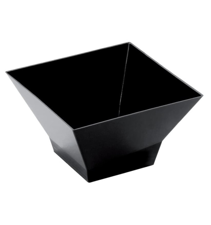 Proeving plastic kom PS "Pagoda" zwart 350ml (12 stuks) Proeving plastic kom PS "Pagoda" zwart 350ml (12 stuks)