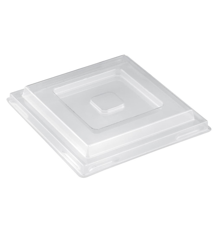 Plastic grote Deksel voor Proeving Kom PS "Pagoda" transparant PET 1750ml (6 stuks) Plastic grote Deksel voor Proeving Kom PS "Pagoda" transparant PET 1750ml (6 stuks)