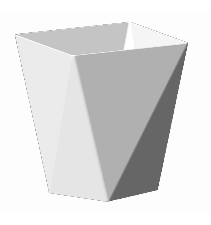 Plastic PS proefbeker "Diamond" wit 100 ml (25 stuks) Plastic PS proefbeker "Diamond" wit 100 ml (25 stuks)