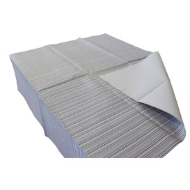 Voorgesneden papieren tafelkleed "Basic zwart" 37g 1x1m (400 stuks) 