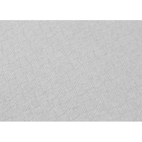 Voorgesneden papieren tafelkleed wit 40g 1x1m (500 stuks)