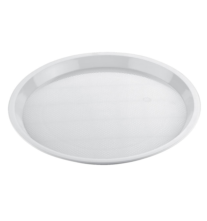 Plastic dienblad wit Ø32cm (5 stuks) Plastic dienblad wit Ø32cm (5 stuks)