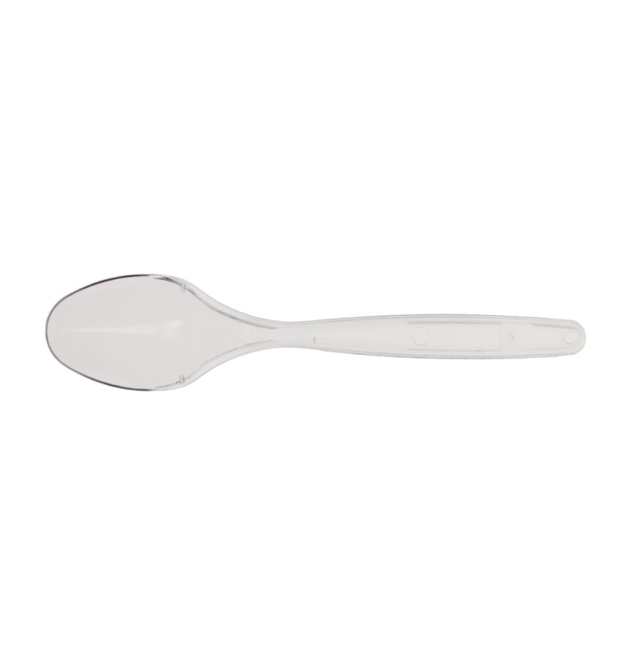 Plastic PS thee lepel transparant 12cm (1200 stuks) Plastic PS thee lepel transparant 12cm (1200 stuks)
