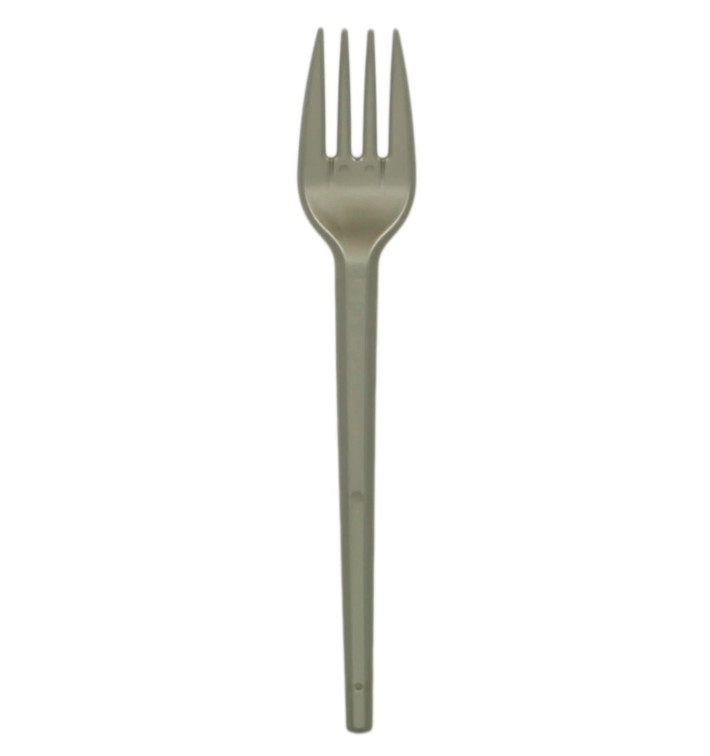 Plastic PS vork zilver 16,5cm (600 stuks) Plastic PS vork zilver 16,5cm (600 stuks)