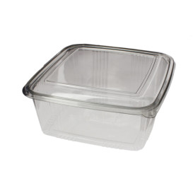 Plastic scharnierende Deli-Container PET Vierkant 2000ml (50 stuks) 