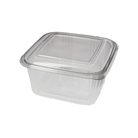 Plastic scharnierende Deli-Container PET Vierkant 1000ml (600 stuks)