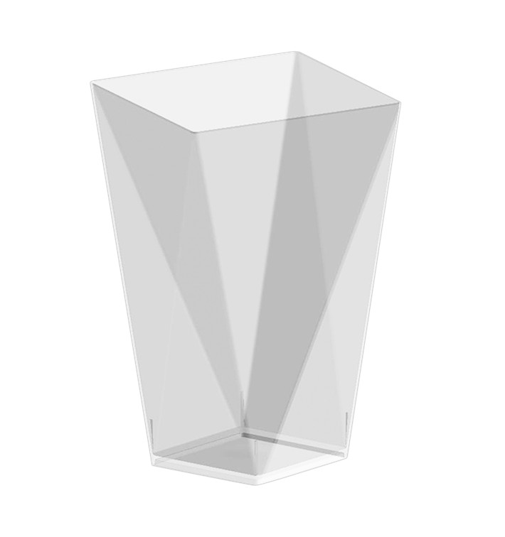 Plastic PS proefbeker "Diamond" transparant 150 ml (12 stuks) Plastic PS proefbeker "Diamond" transparant 150 ml (12 stuks)