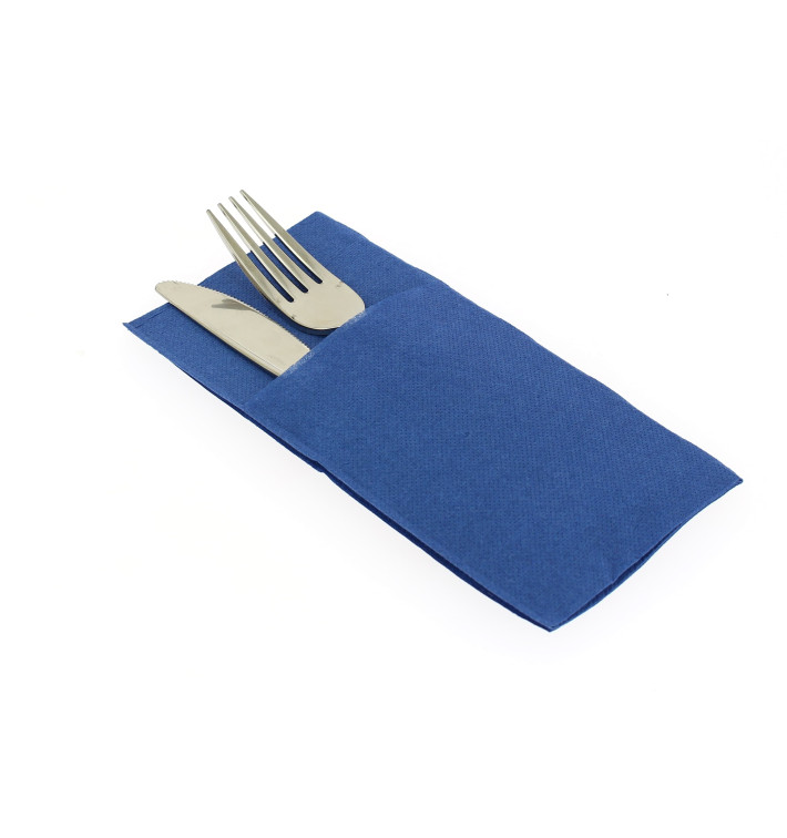 Zakvouw papieren servet blauw 40x40cm (960 stuks) Zakvouw papieren servet blauw 40x40cm (960 stuks)
