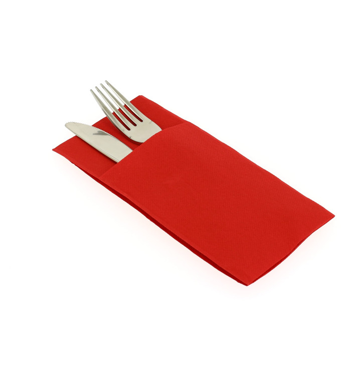 Zakvouw papieren servet rood 40x40cm (960 stuks) Zakvouw papieren servet rood 40x40cm (960 stuks)