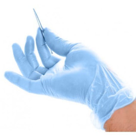 Vinenl handschoenenen blauw maat M (1000 stuks)