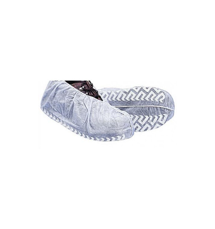 Wegwerp plastic schoen omhulsel "TST" Anti-Slip wit (1000 stuks) Wegwerp plastic schoen omhulsel "TST" Anti-Slip wit (1000 stuks)