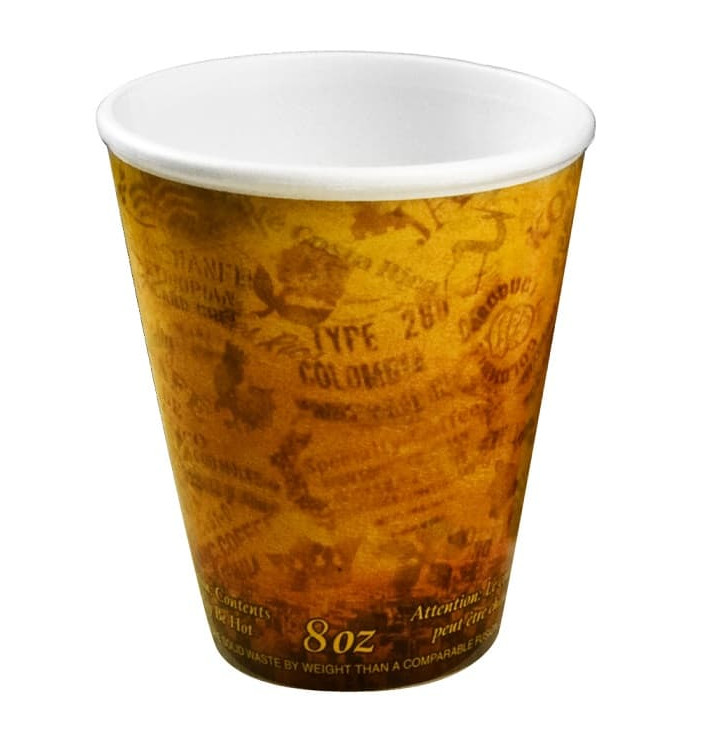Schuim beker Fusion "Escape" 8Oz/266ml Ø8,1cm (25 stuks) Schuim beker Fusion "Escape" 8Oz/266ml Ø8,1cm (25 stuks)