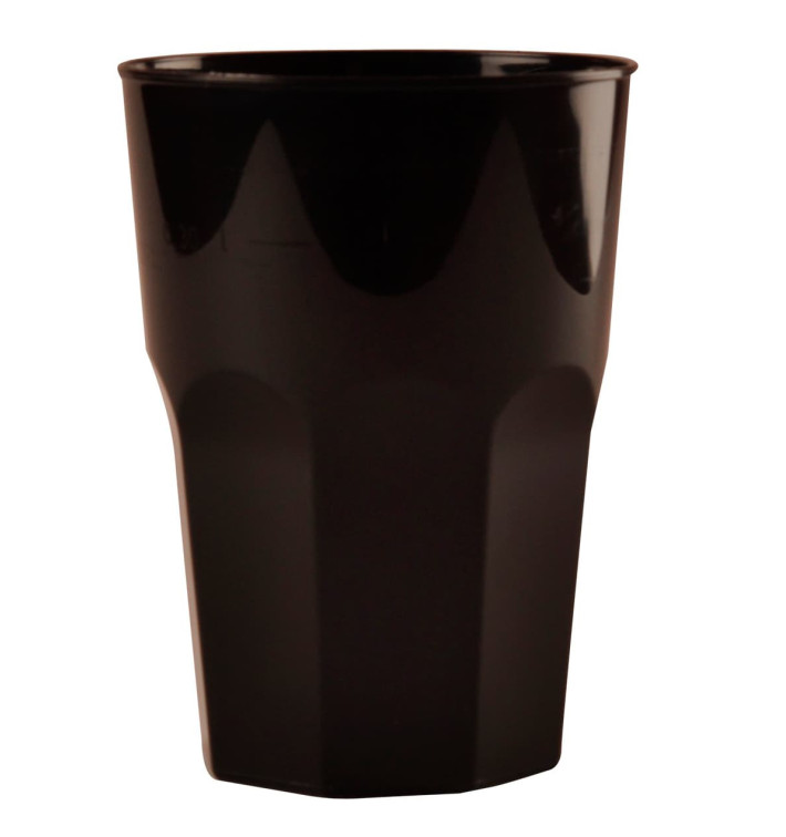 Plastic beker voor Cocktail PP zwart Ø8,4cm 350ml (20 stuks) Plastic beker voor Cocktail PP zwart Ø8,4cm 350ml (20 stuks)