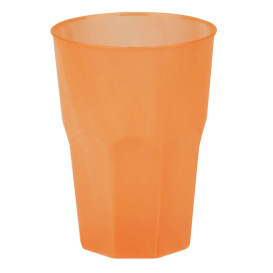 Plastic PP beker "Frost" oranje 350ml (20 stuks) 