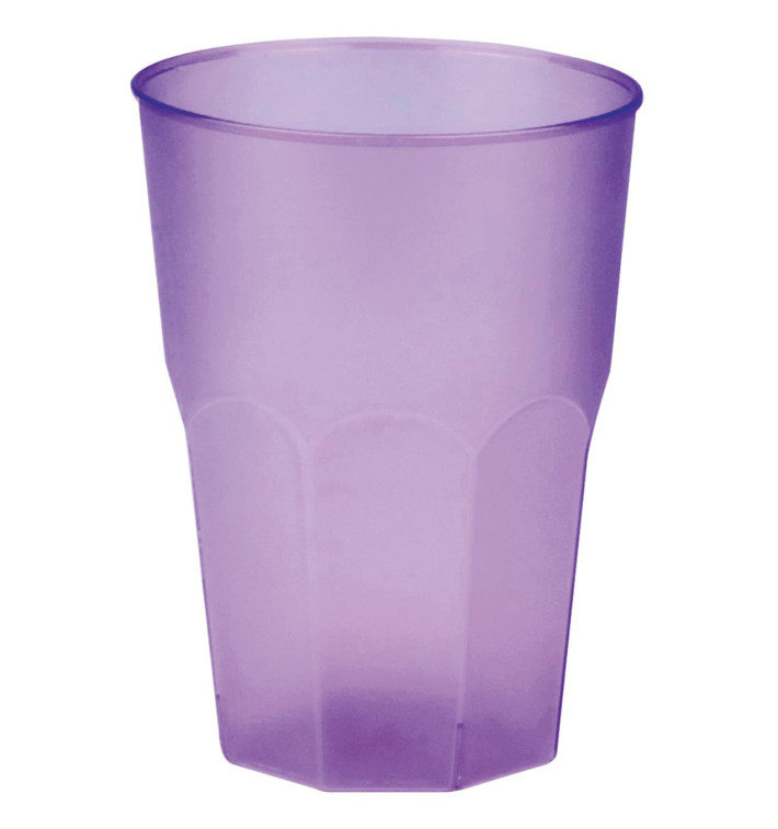 Plastic PP beker "Frost" lila 350ml (420 stuks) Plastic PP beker "Frost" lila 350ml (420 stuks)
