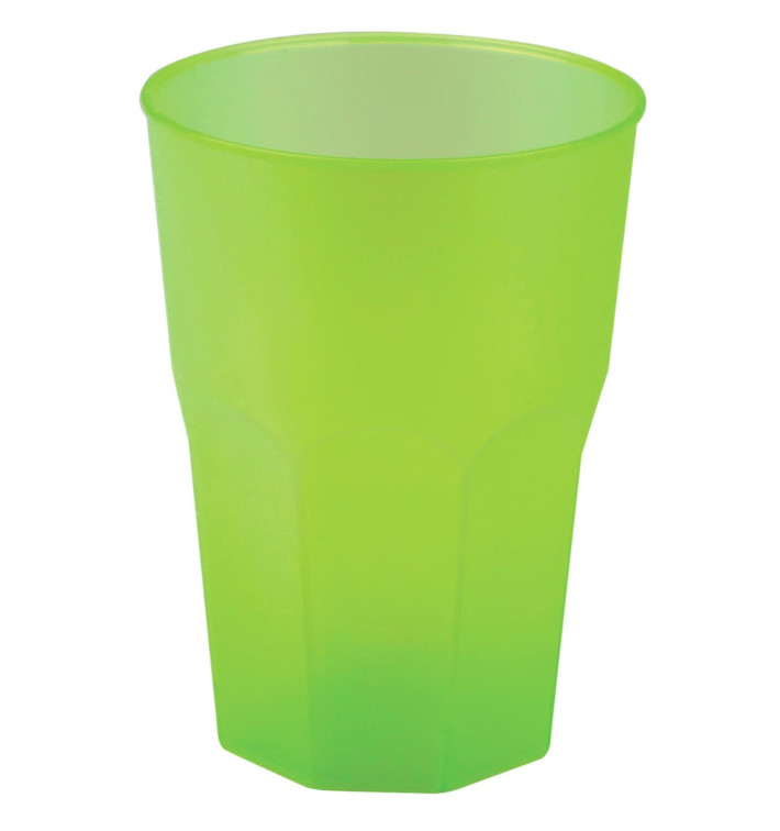 Plastic PP beker "Frost" limoengroen 350ml (420 stuks) Plastic PP beker "Frost" limoengroen 350ml (420 stuks)