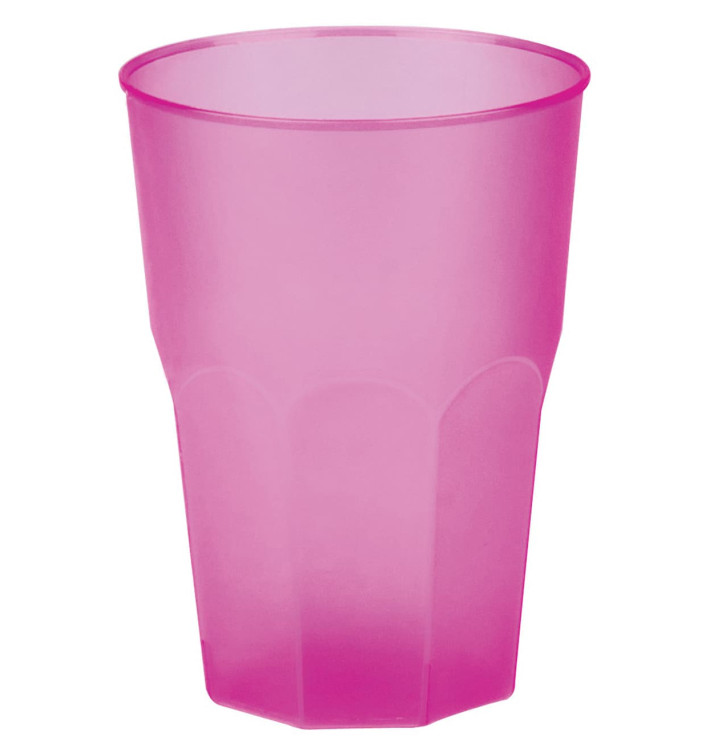 Plastic PP beker "Frost" fuchsia 350ml (20 stuks) Plastic PP beker "Frost" fuchsia 350ml (20 stuks)
