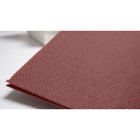 Papieren servet dubbel punt bruin 40x40cm (50 stuks) 
