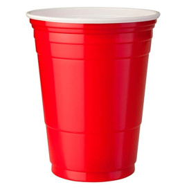 Plastic PS beker Amerikaanse Red Party Bekers 360ml (50 stuks)