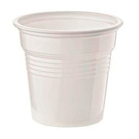 Plastic PS Shotje wit 80ml Ø5,7cm (100 stuks) 