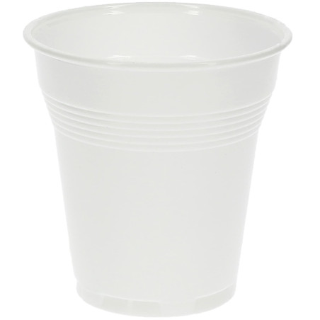Plastic PS beker Vending wit 160 ml (3.000 stuks)