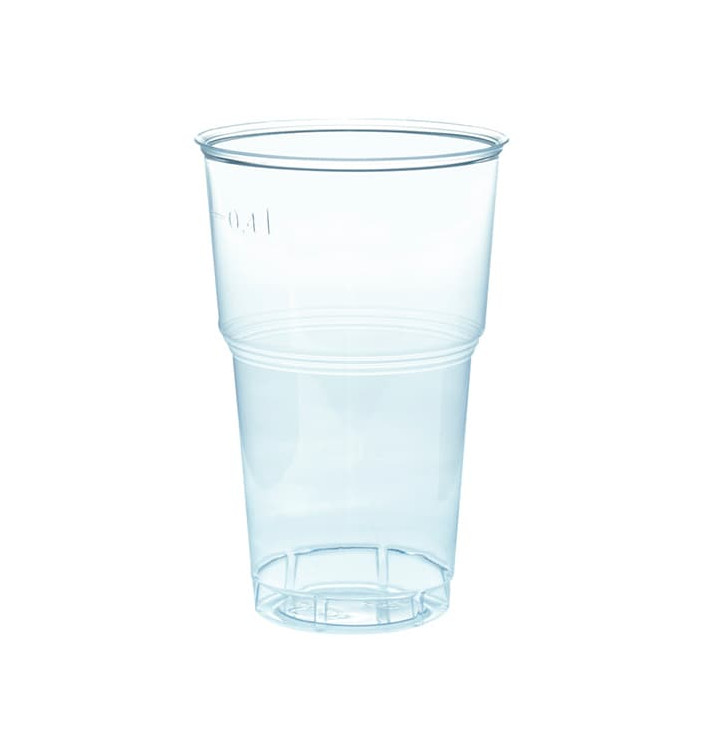 Plastic PS beker Kristal transparant 490ml Ø9,0cm (40 stuks) Plastic PS beker Kristal transparant 490ml Ø9,0cm (40 stuks)