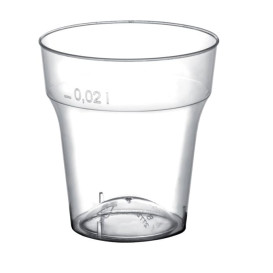 Plastic PS Shotje "Moon" transparant 20 ml (2000 stuks)