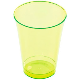 Plastic PS beker Geïnjecteerde glascider groen 230 ml (10 stuks) 