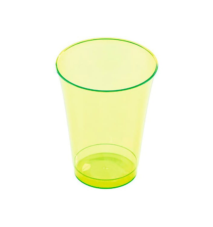 Plastic PS beker Geïnjecteerde glascider groen 230 ml (10 stuks) Plastic PS beker Geïnjecteerde glascider groen 230 ml (10 stuks)