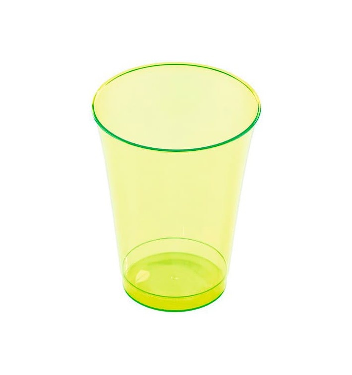 Plastic PS beker Geïnjecteerde glascider groen 230 ml (150 stuks)