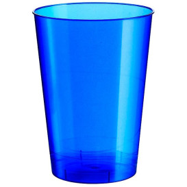 Plastic PS beker "Moon" blauw parel 230ml (50 stuks) 