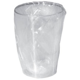 Plastic PS beker "Moon" verpakt transparant 230ml (50 stuks) 