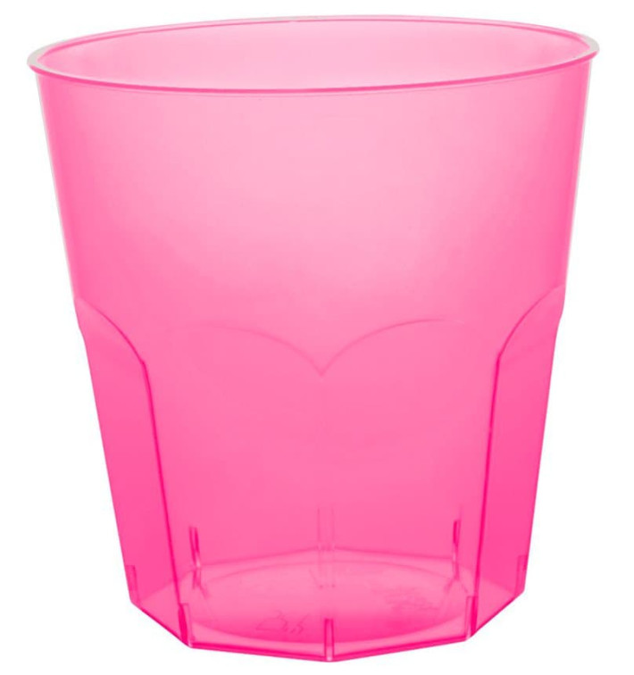 Plastic PS beker fuchsia transparant Ø7,3cm 220ml (1000 stuks) Plastic PS beker fuchsia transparant Ø7,3cm 220ml (1000 stuks)