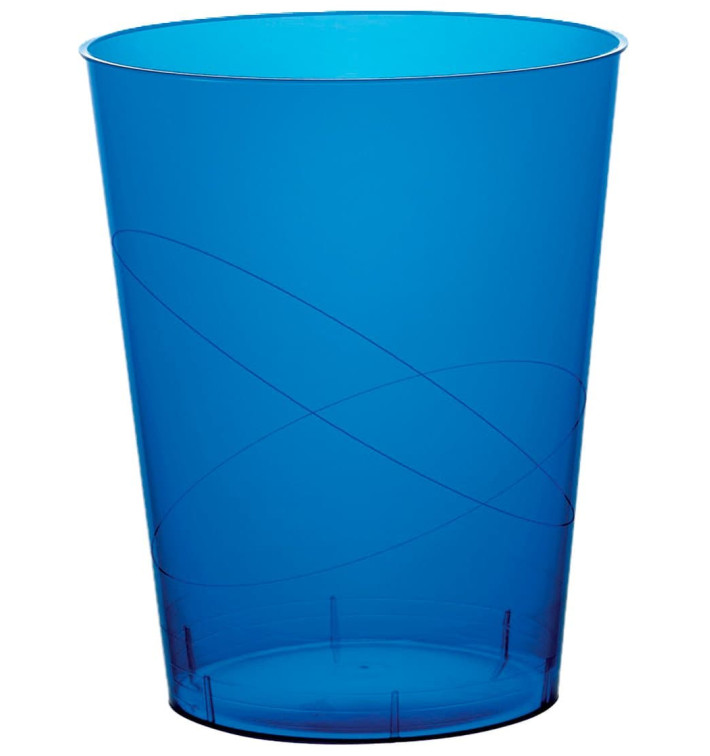 Plastic PS beker "Moon" blauw transparant 350ml (20 stuks) Plastic PS beker "Moon" blauw transparant 350ml (20 stuks)