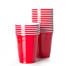 Plastic PS beker Amerikaanse Red Party Bekers 360ml (1000 stuks)
