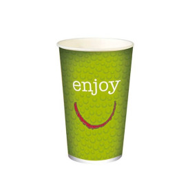 Papieren beker "Enjoen" 22 Oz/680 ml Ø9,0cm (50 stuks) 