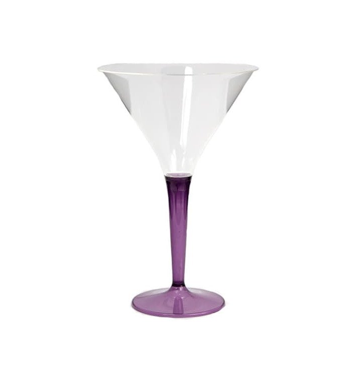 Plastic stamglas Cocktail aubergine kleur 100 ml (48 stuks) Plastic stamglas Cocktail aubergine kleur 100 ml (48 stuks)